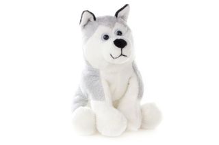 Obrázek z Pes husky sedící plyš 16cm (6) 